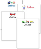 Queen Bee Personalized Note Pads - Transportation Assortment (NP-TA)